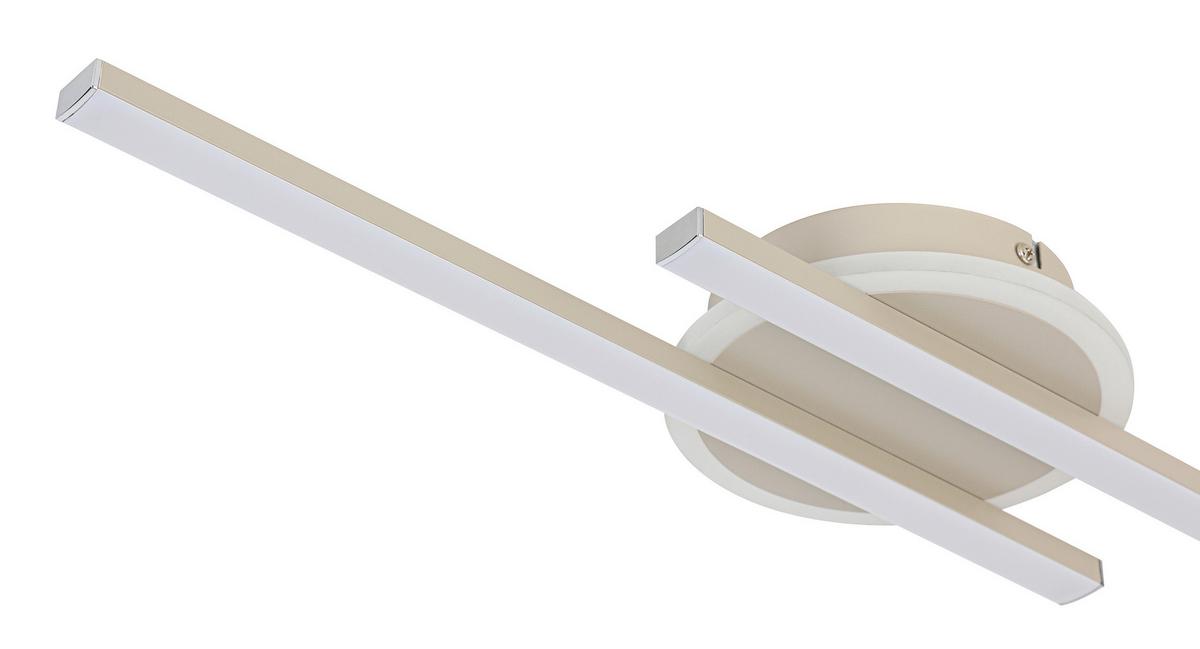 STROPNÉ LED SVIETIDLO OLGA - piesková, Modern, kov/plast (58/15/5cm) - Mömax