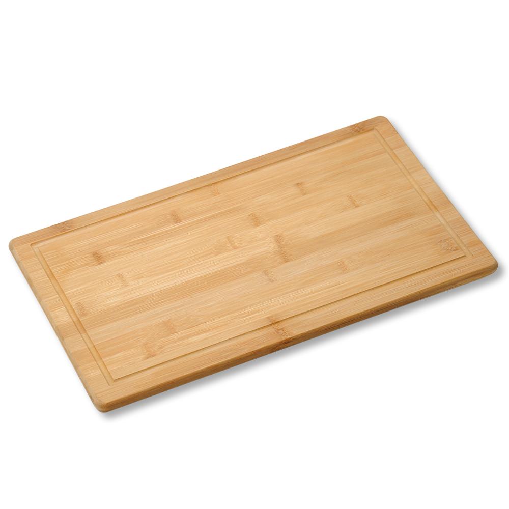 Schneidebrett aus Holz inkl. Saftrille LxBxH: 50x28x4 cm - Naturfarben, Basics, Holz (50/28/4cm) - Kesper
