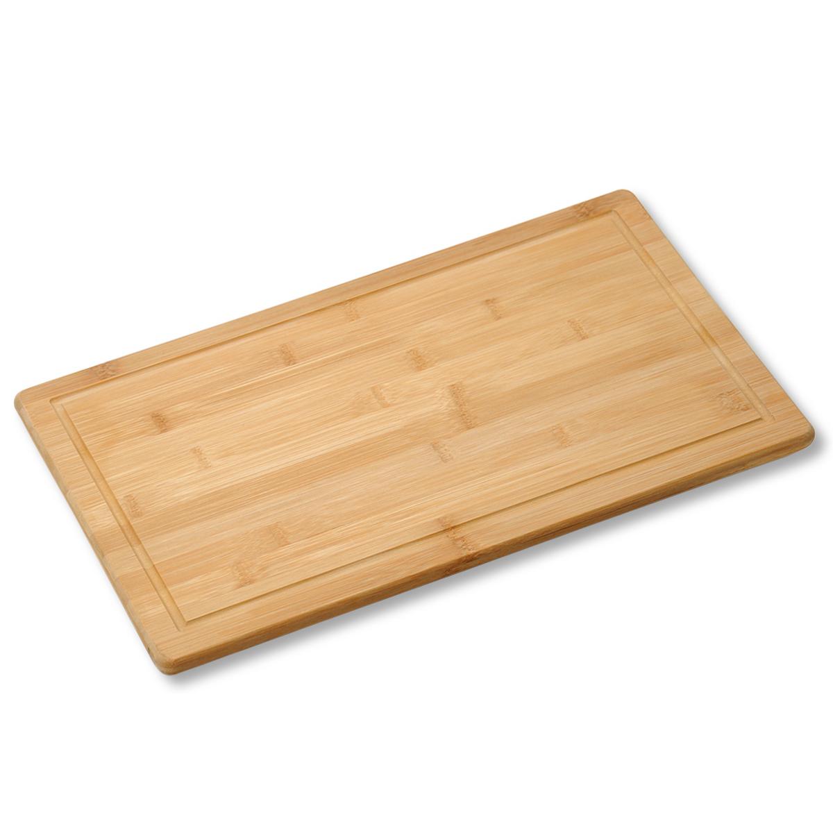 Schneidebrett Aus Holz Inkl. Saftrille Lxbxh: 50x28x4 Cm - Naturfarben, Basics, Holz (50/28/4cm) - Kesper