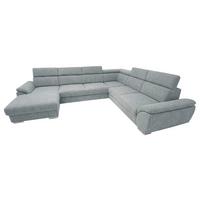 Ülőgarnitúra Bologna U - szürke, Modern, textil/fa (350/95/206cm)