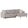 Ecksofa Rimini - Beige/Buchefarben, Design, Textil (271/165cm) - MID.YOU
