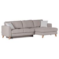 Ecksofa Rimini - Beige/Buchefarben, Design, Textil (271/165cm) - MID.YOU