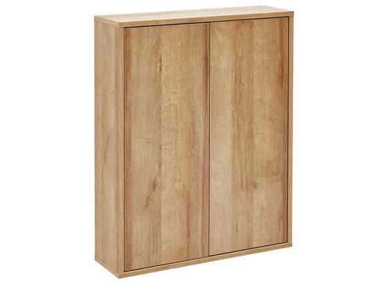Hängeschrank Finn B:60cm Eiche/Dekor - Eichefarben, MODERN, Glas/Holzwerkstoff (60/75/18,5cm) - MID.YOU Hängeschrank Finn B:60cm Eiche/Dekor - Eichefarben, MODERN, Glas/Holzwerkstoff (60/75/18,5cm) - MID.YOU