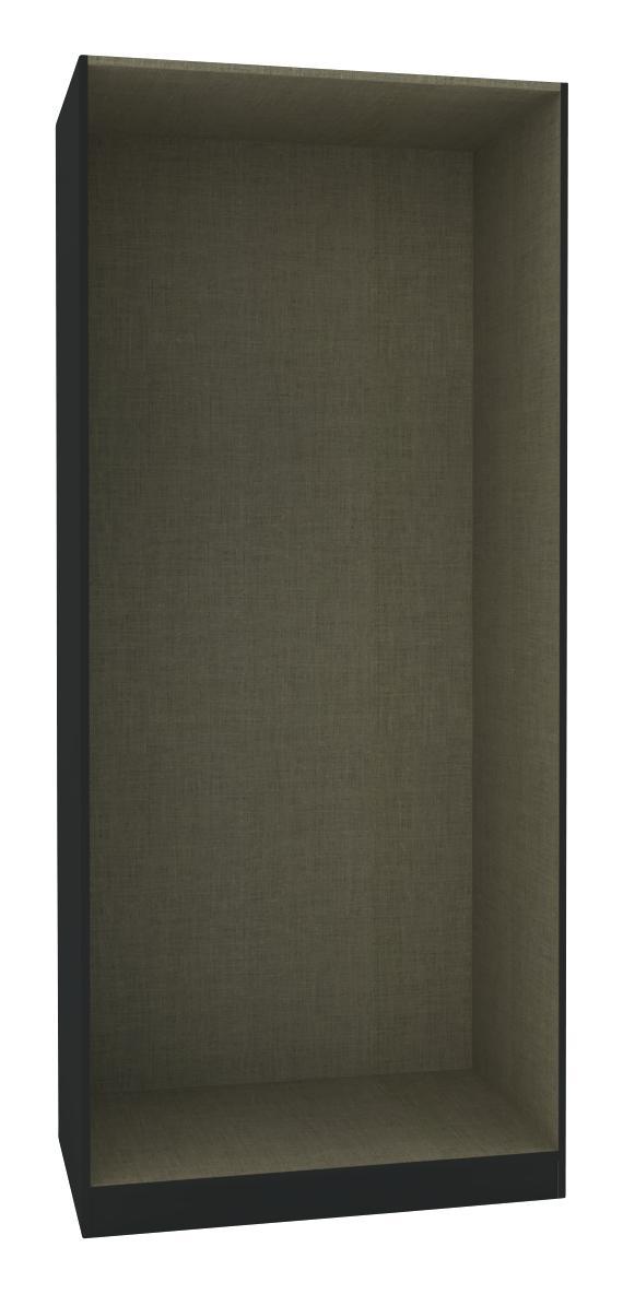 Ruhásszekrény Korpusz Unit - Antracit, modern, Faalapú anyag (91,1/210/56,5cm) - Ombra