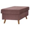 Hocker Valentina Rosa B: 61 cm - Naturfarben/Rosa, KONVENTIONELL, Textil (61/43/61cm) - P & B