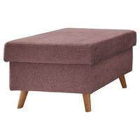 Hocker Valentina Rosa B: 61 cm - Naturfarben/Rosa, KONVENTIONELL, Textil (61/43/61cm) - P & B