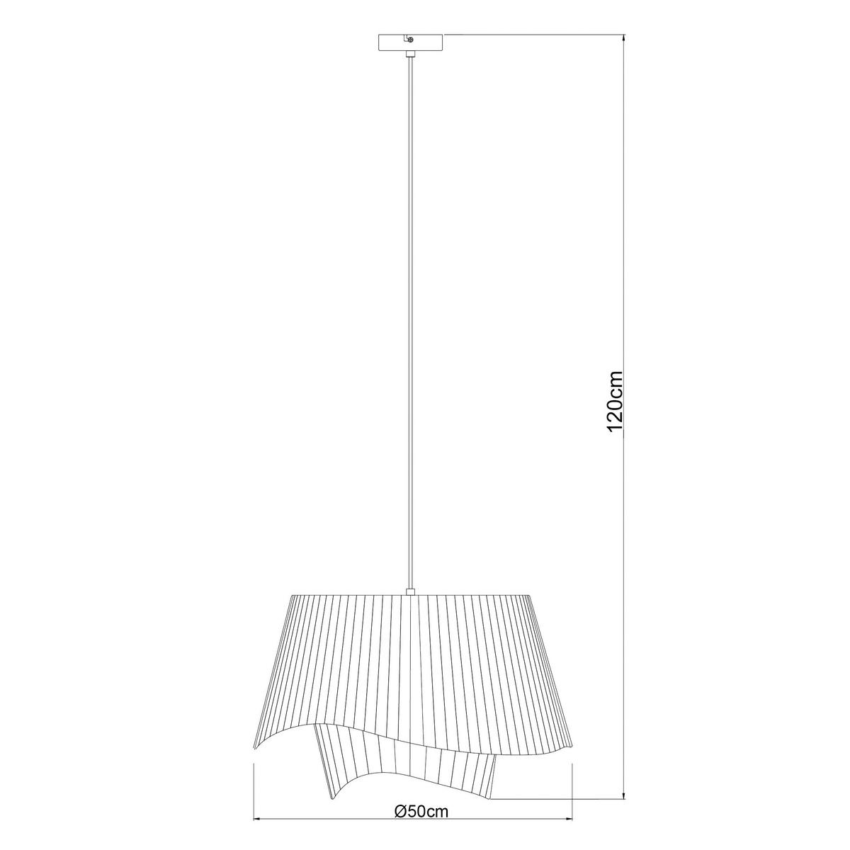 ZÁVESNÉ SVIETIDLO GABRIELE - béžová, Modern, kov/textil (50/50/120cm) - Mömax