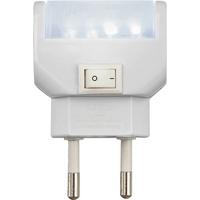 Nachtlicht Steckdosenleuchte Led mit Kippschalter - Weiß, Kunststoff (4,7/2,5/7cm) - Homezone