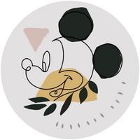 Fototapete Dd1-043 Mickey Modern Art - Multicolor, Trend (128cm)