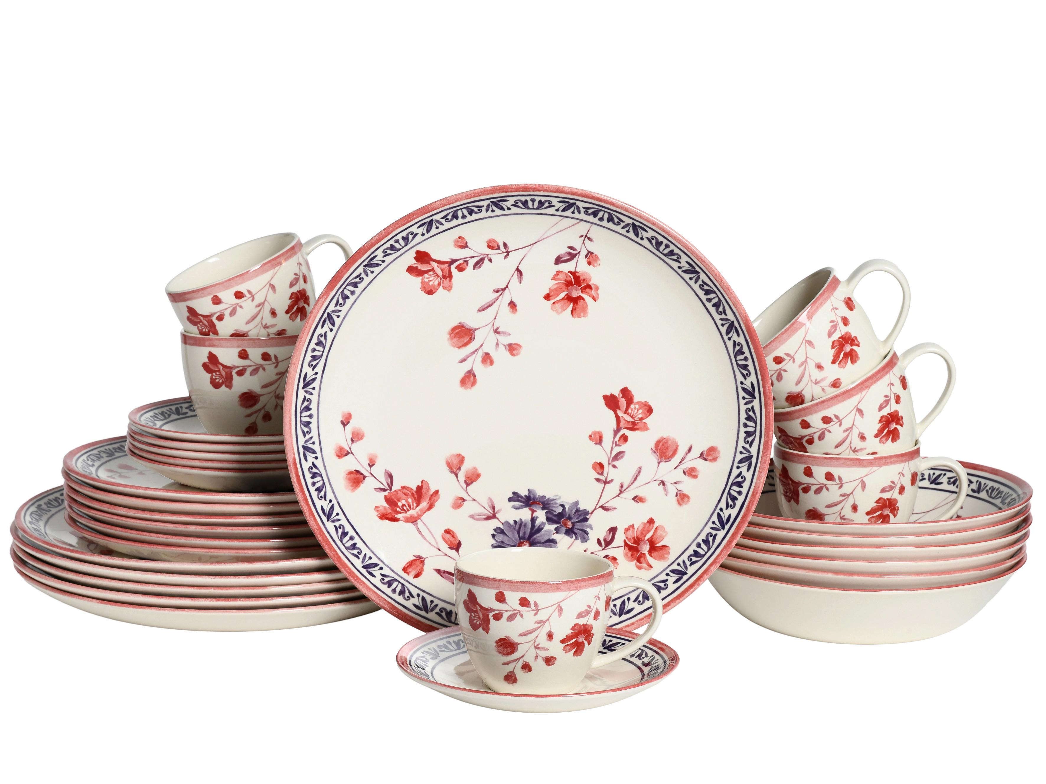 Kombiservice Cottage Multicolor 30--Teilig - Multicolor, Basics, Keramik - Creatable