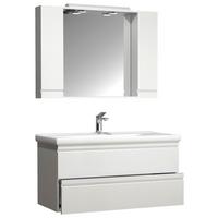 Badezimmer Silora Xl - Weiß, MODERN, Glas/Keramik (100cm) - MID.YOU