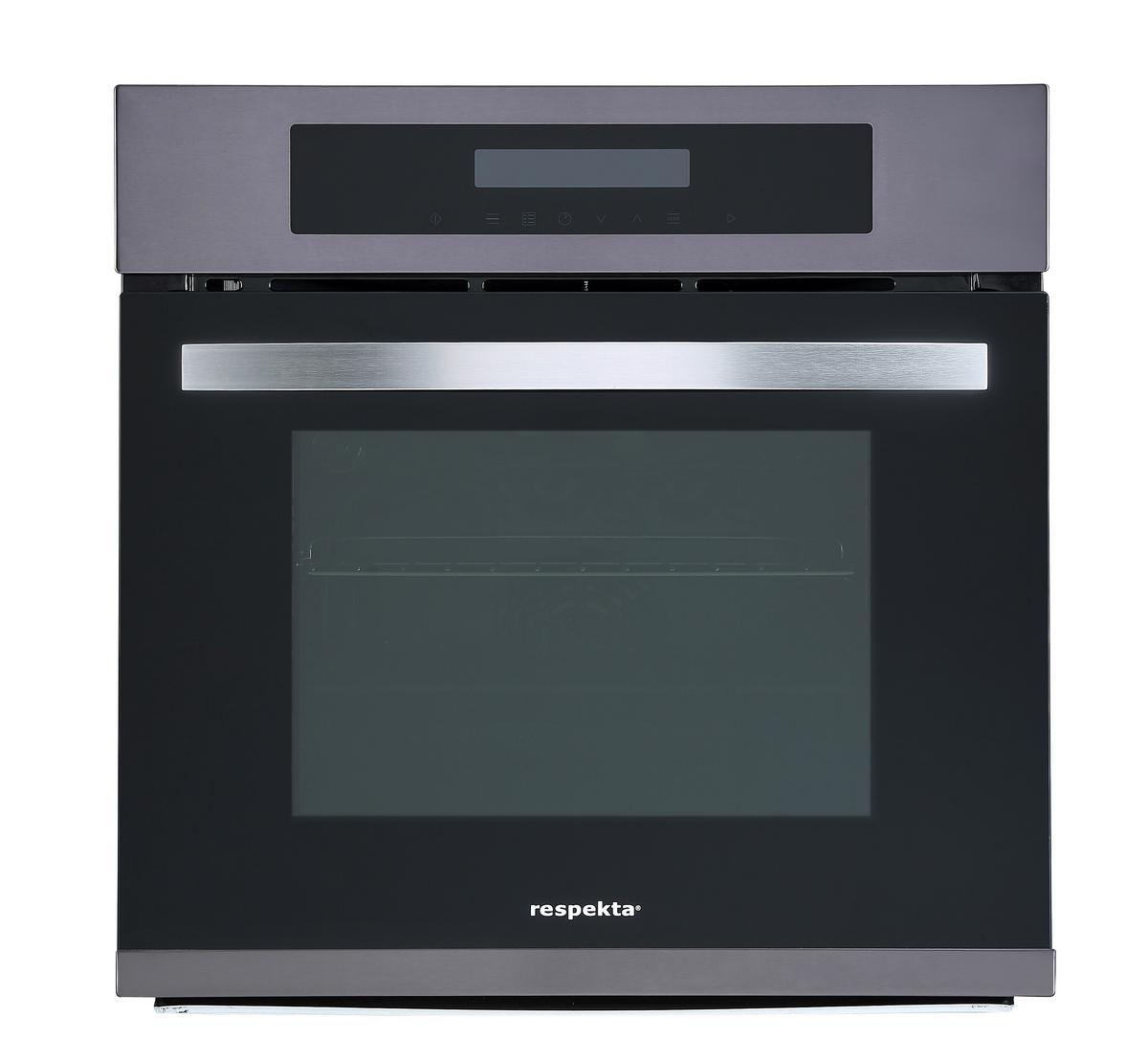 Einbauherd-Set B: 59,5 cm Elektro-Glaskeramik/ Induktion - Schwarz, Trend, Glas/Kunststoff (59,5/59,5/57,5cm) - Respekta