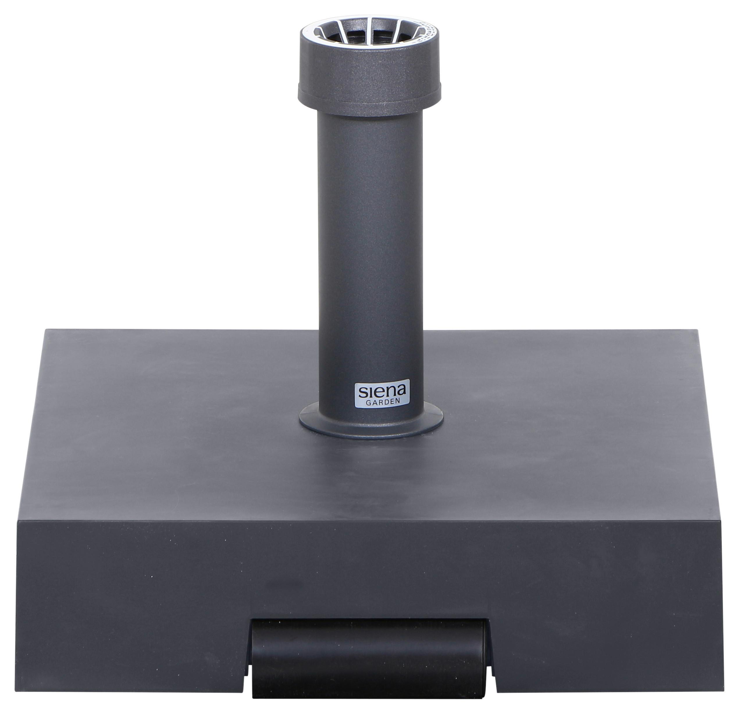 Schirmständer Kunstoff / Beton für DM  2,1-5,4 cm - Anthrazit, KONVENTIONELL, Kunststoff/Stein (40/11/40cm) - Siena Garden