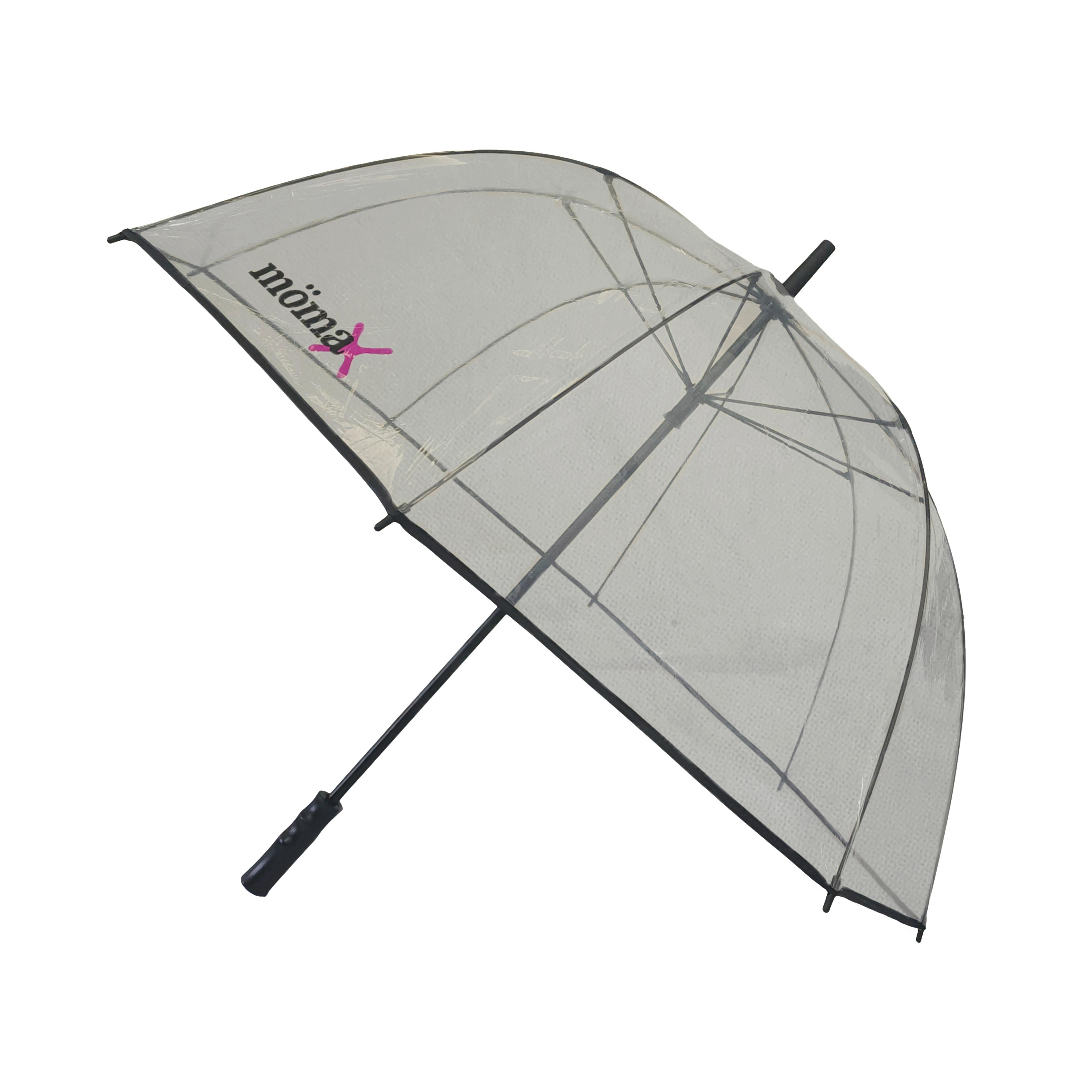 Deštník LIVIA - L -EXT- - černá/průhledné, Moderní, kov/plast (104cm) - Mömax