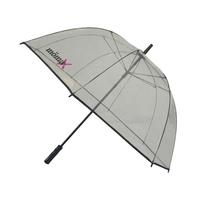 Dáždnik LIVIA - L -EXT- - priehľadné/čierna, Modern, kov/plast (104cm) - Mömax