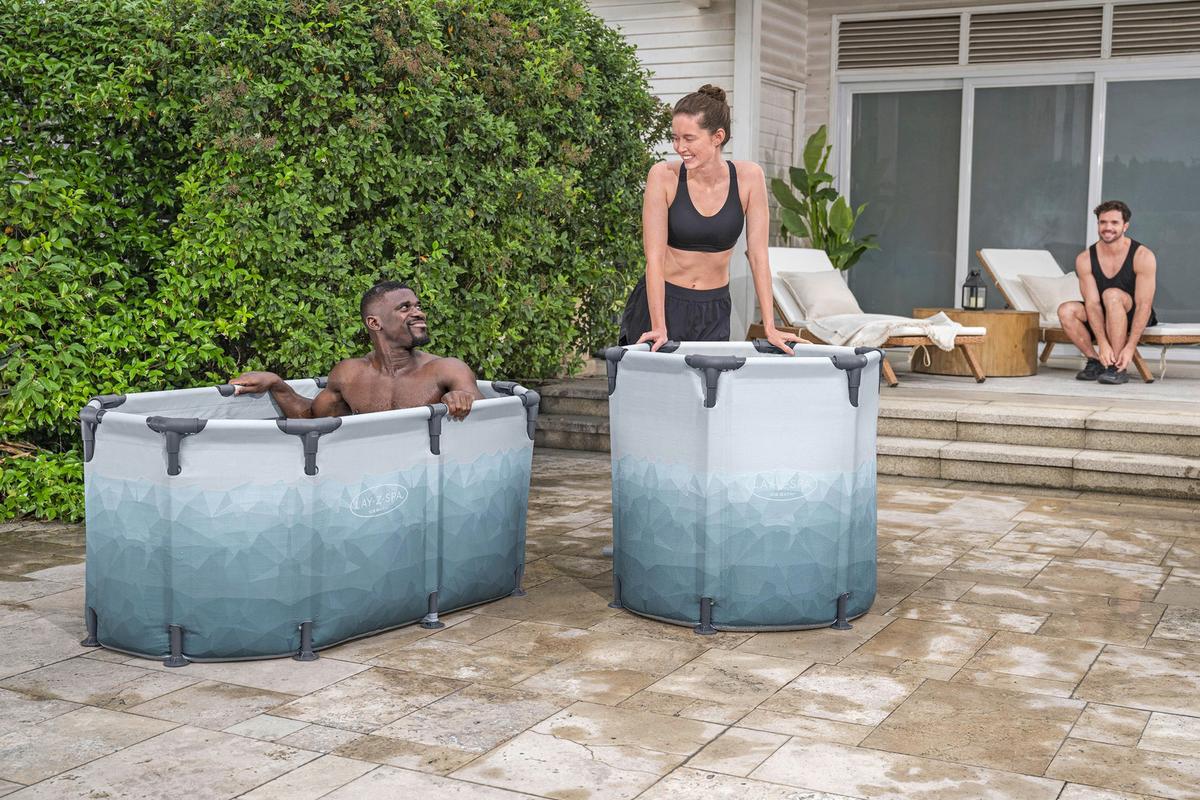 Eisbad Lennard - Blau/Grau, KONVENTIONELL, Kunststoff/Metall (90/80cm) - Bestway