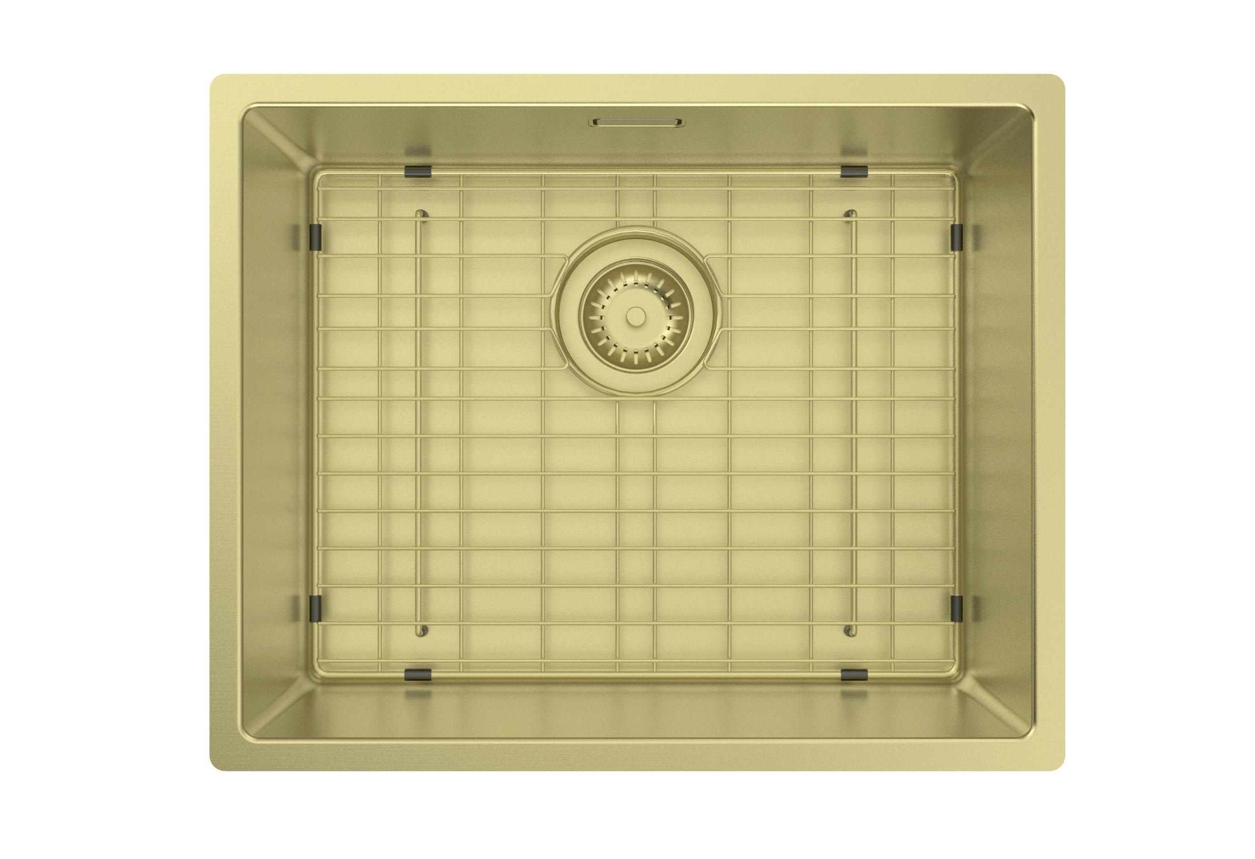 SPÜLE ARIA - Goldfarben, Design, Metall (54/44cm) - Schütte