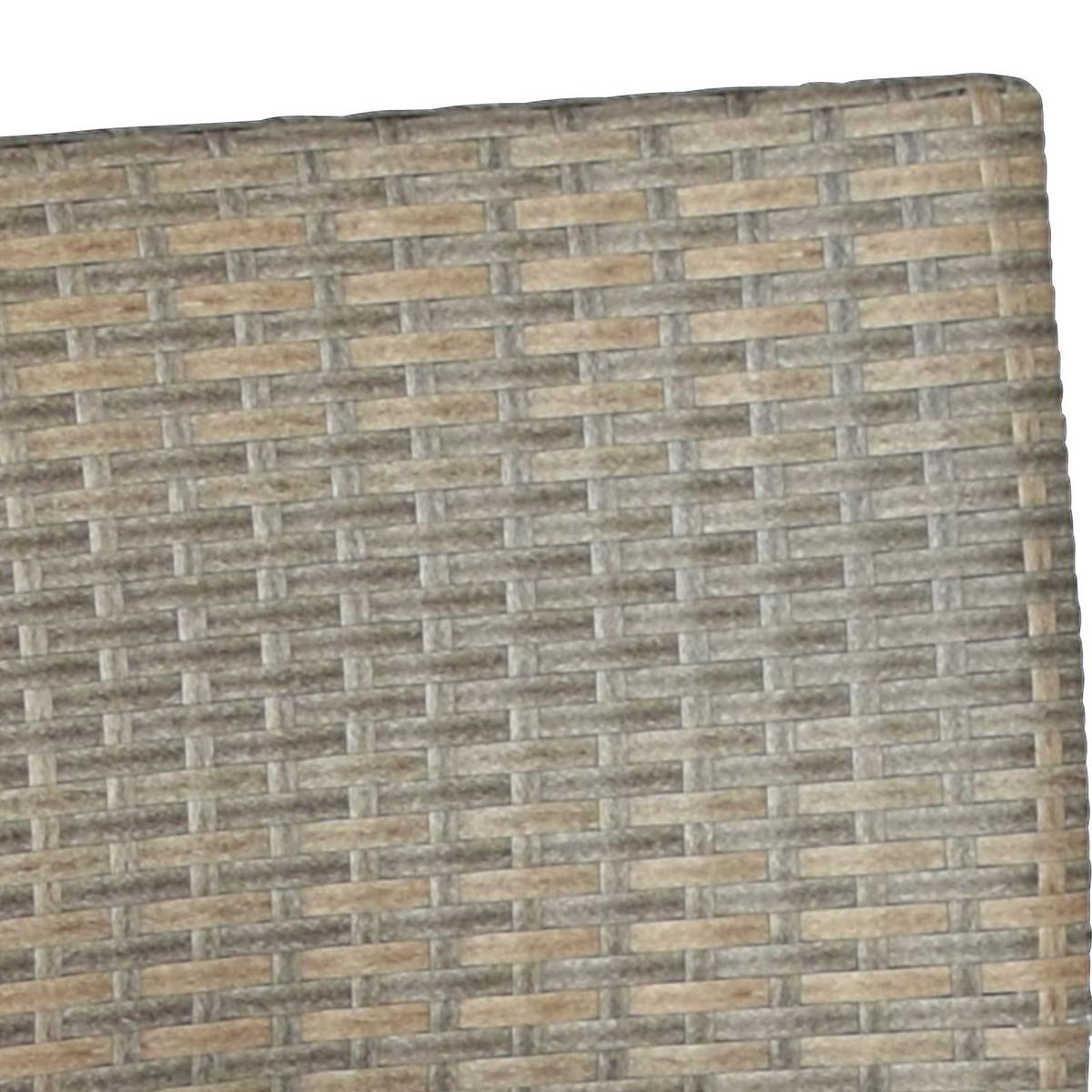 Gartensessel Stapelbar 2er-Set Silano Holz/Metall/Kunststoff - Beige/Silberfarben, ROMANTIK / LANDHAUS, Holz/Kunststoff (60/85/55,5cm) - Gardenson