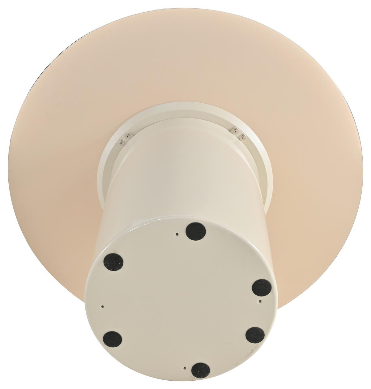 Esstisch Tivoli Beige L: 120 cm - Beige, MODERN, Glas/Holzwerkstoff (120/120/75cm) - MID.YOU