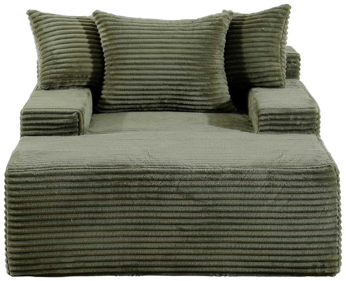 Bigsofa Lunaris Grün B: 125 Cm - Grün, Design, Textil (125/63/170cm) - P & B