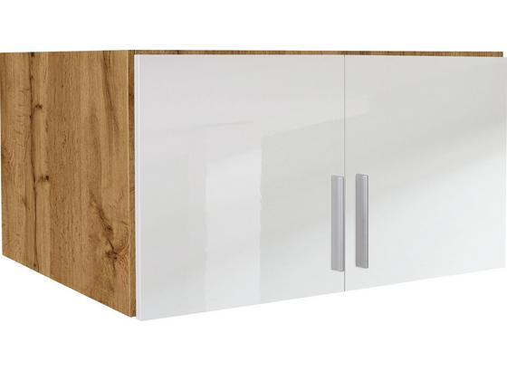 Nadstavec Na Skriňu K 2-dverovej Skrini, Dub Wotan - farby dubu/biela, Moderný, drevo (91/40/54cm) Nadstavec Na Skriňu K 2-dverovej Skrini, Dub Wotan - farby dubu/biela, Moderný, drevo (91/40/54cm)