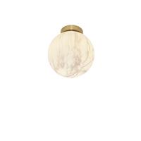 Deckenleuchte Carrara D: 22 Cm 1-Flammig - Goldfarben/Weiß, Basics, Glas/Metall (22cm) - It's about Romi