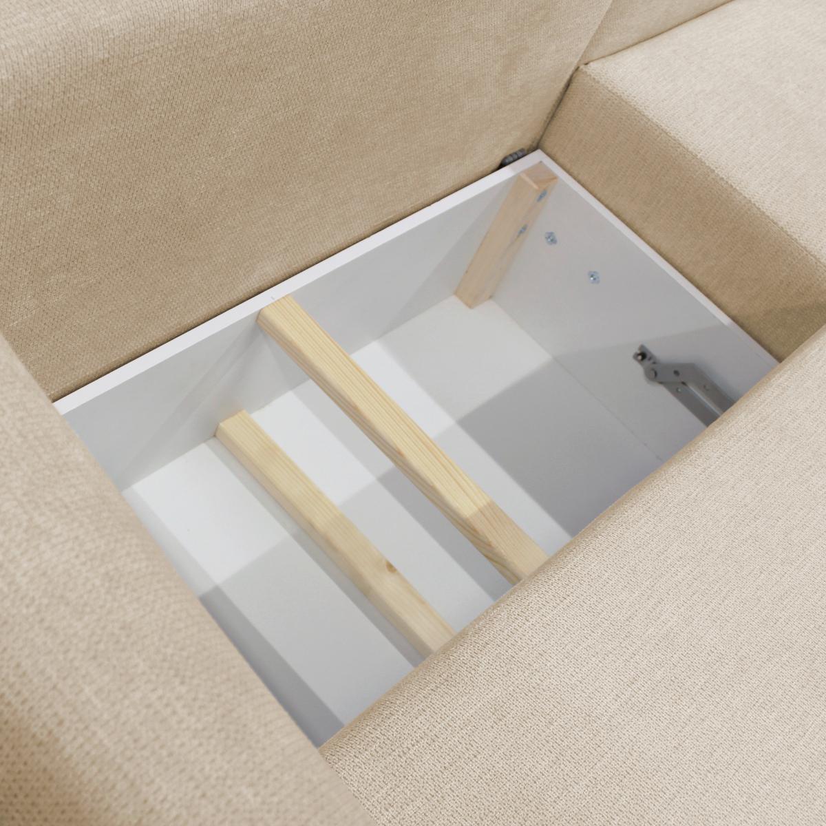 Ecksofa Vivaldi Beige S: 240x201 Cm - Beige/Schwarz, Design, Textil (240/201cm) - MID.YOU