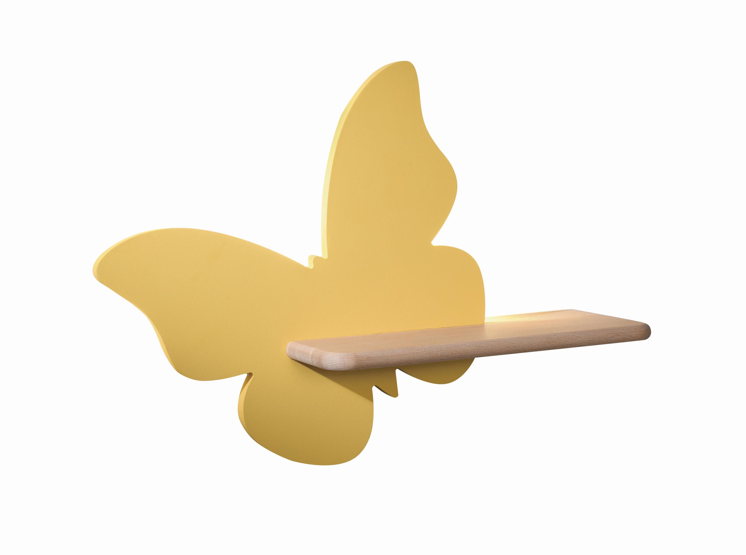 Kinderwandleuchte 21-84873 Butterfly - Goldfarben, Basics, Holz/Holzwerkstoff (40/12/29.5cm)
