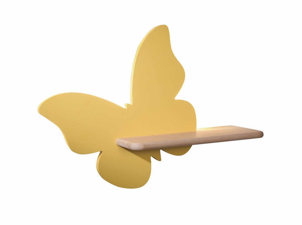 Kinderwandleuchte 21-84873 Butterfly - Goldfarben, Basics, Holz/Holzwerkstoff (40/12/29.5cm)