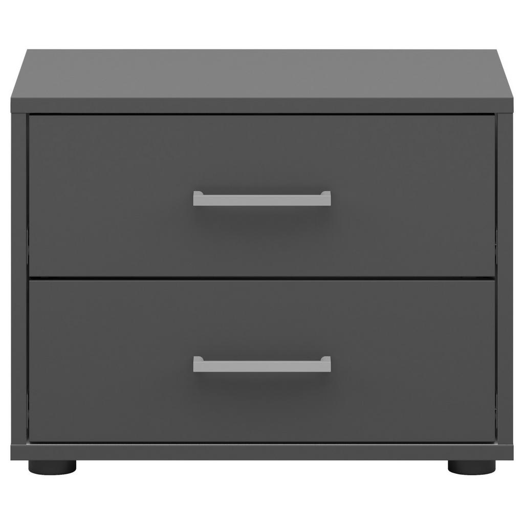 Nachtkästchen Smart II Anthrazit, 2 Laden, B: 50cm