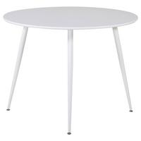 Esstisch Plaza Weiß L: 100 Cm - Weiß, Design, Holzwerkstoff/Metall (100/100/75cm) - Livetastic