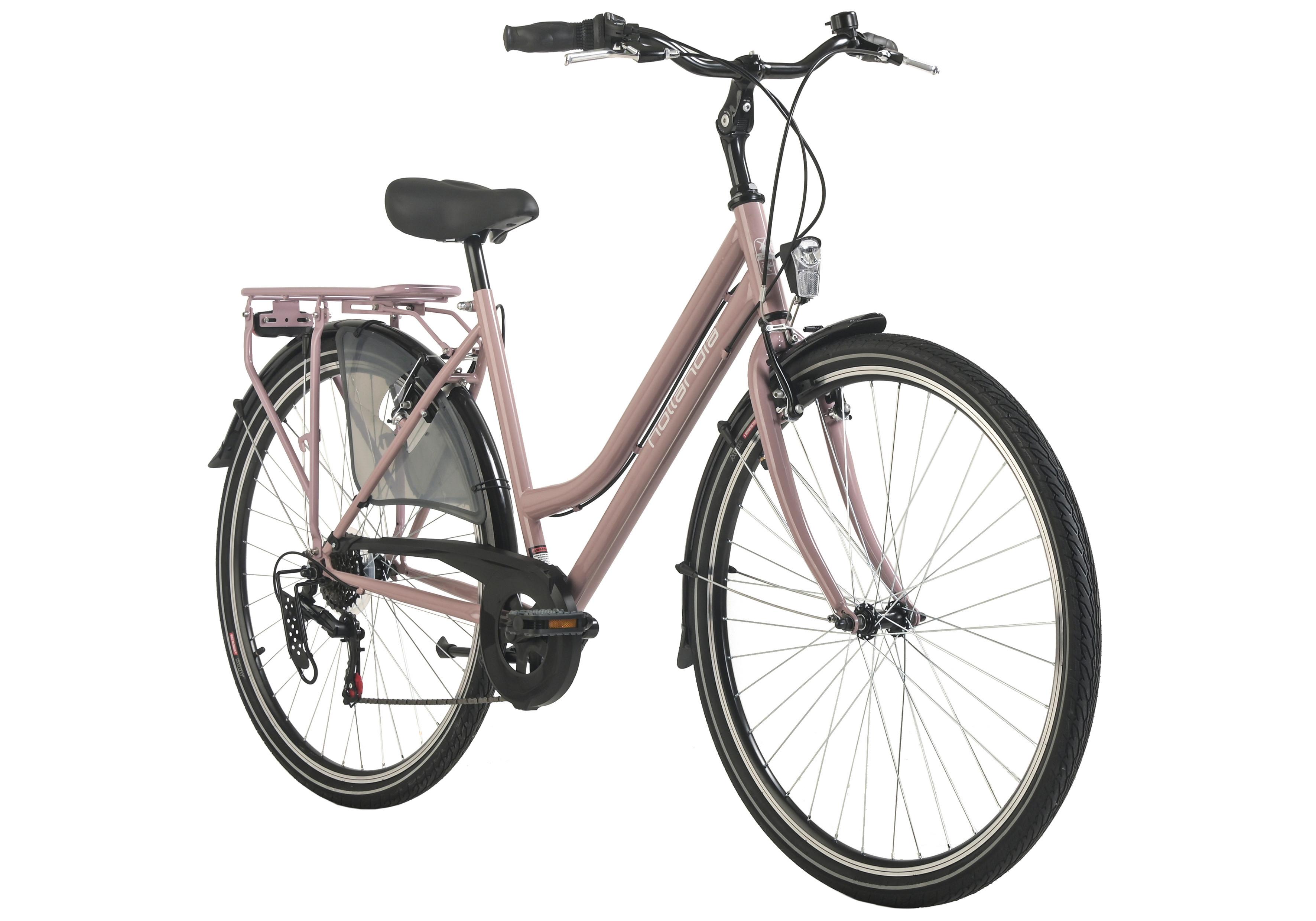 Citybike Hollandia City Next Hellrosa, 28 Zoll - Hellrosa, Basics, Metall (25/140/60cm)
