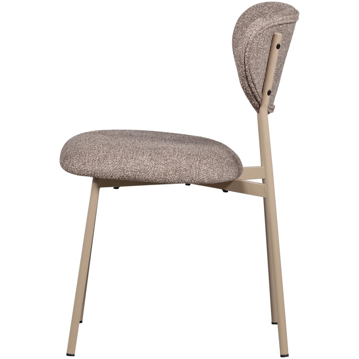 Stuhl-Set Valor Sandfarben B: 46cm - Sandfarben, MODERN, Textil/Metall (46/77/56cm) - Livetastic