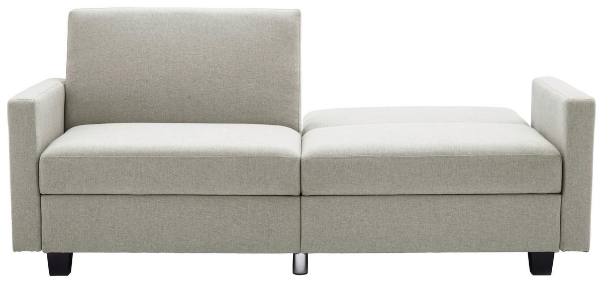 Schlafsofa Kipu Weiß B: 192 cm - Creme/Schwarz, Basics, Textil (192/76/85cm) - P & B