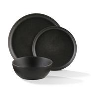 Jedálenský servis MICHAEL, 12-dielna - čierna, Lifestyle, keramika - Mömax