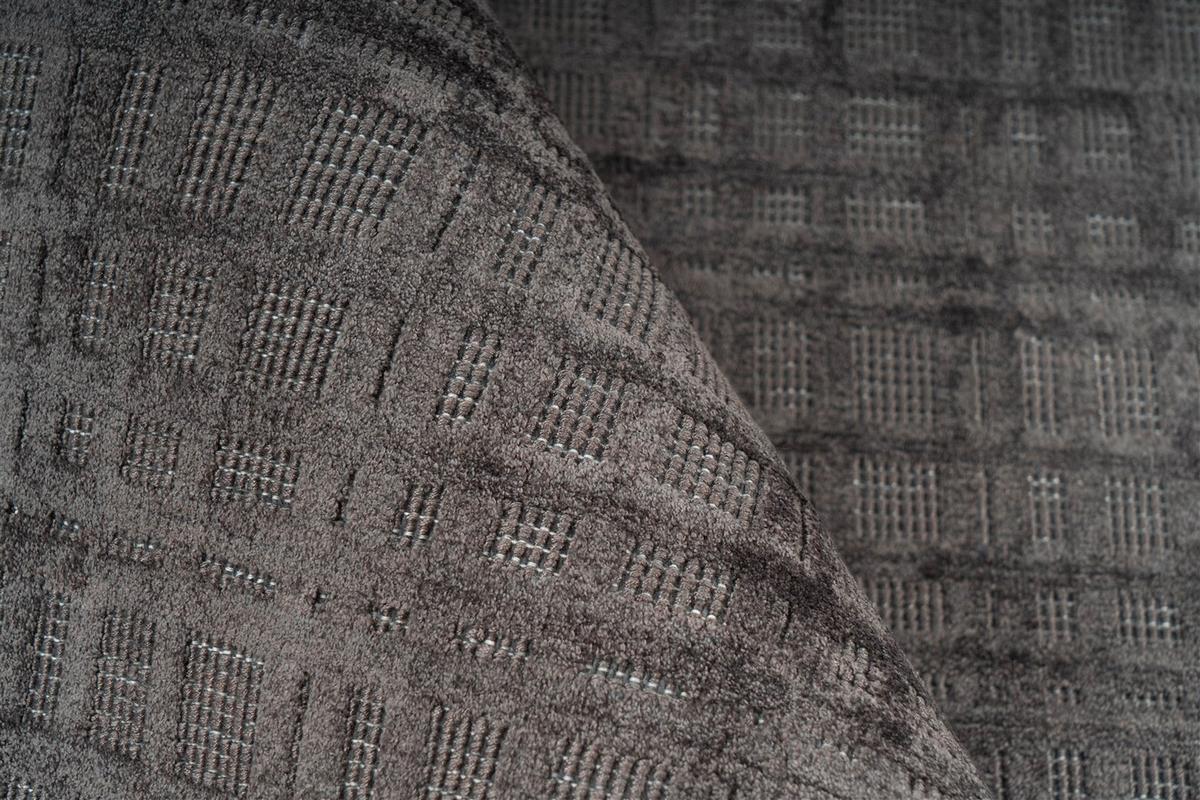 Flachwebteppich, 80x150 cm Karma 125 Anthrazit 80 X 150 - Anthrazit, Basics, Textil (80/150cm) - Novel