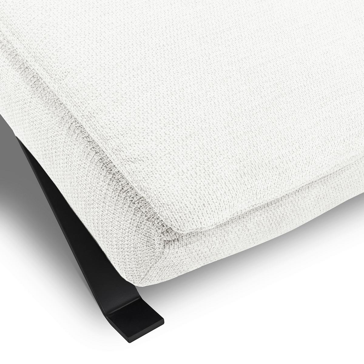 RELAXLIEGE Creme B: 65 cm - Creme/Schwarz, Design, Leder (65/95/171cm) - Celina Home