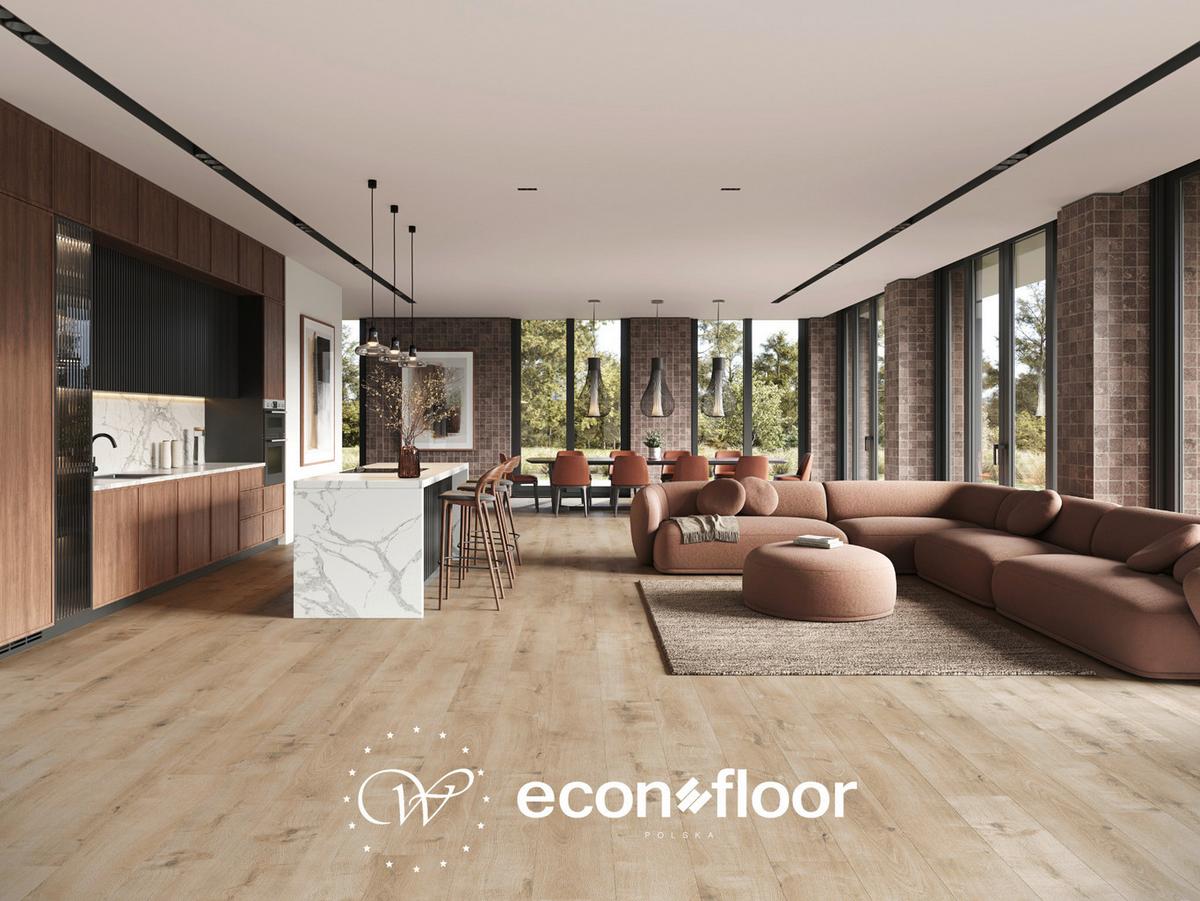 Vinylboden La Boheme 55 Ontano Chiaro - Hellbraun, Basics, Kunststoff/Stein (23/128/0,57cm) - Econfloor