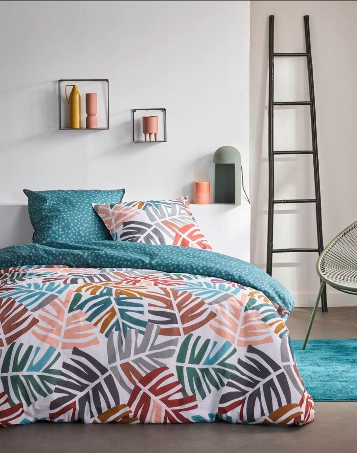 POSTEĽNÁ BIELIZEŇ Quilt Cover, 2x70/90 200/220cm - viacfarebná, Modern, textil (200/220cm)