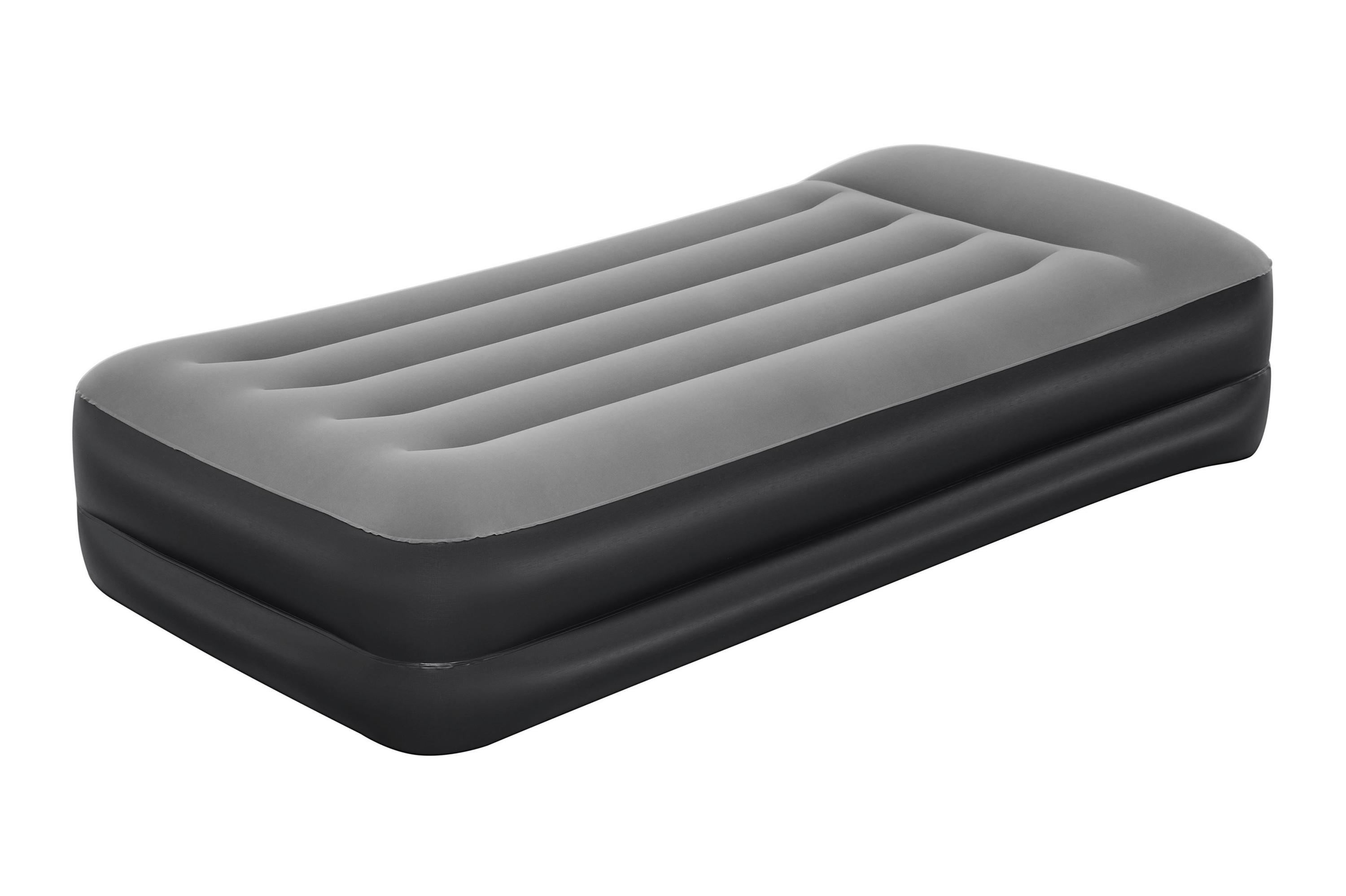 Luftbett Hannes 191x97x46 Cm Bis 150kg, Inkl. Pumpe - Dunkelgrau/Schwarz, KONVENTIONELL, Kunststoff/Metall (191/97/46cm) - Bestway