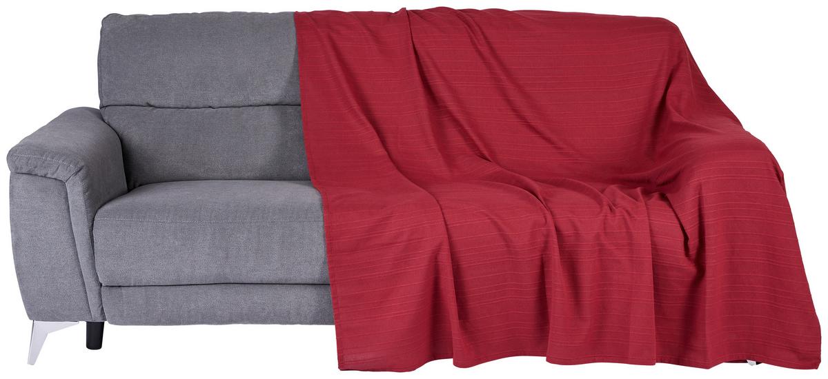 Überwurf Michelle - Rot, KONVENTIONELL, Textil (200/200cm) - Ondega