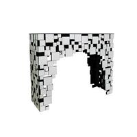 Konsolentisch Silberfarben L: 111cm - Silberfarben, Design, Glas/Holzwerkstoff (111/35,5/91cm) - Livetastic