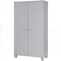 Garderobenschrank Dennis Grau B: 111 Cm - Grau, Design, Holz (111/202/55cm) - Livetastic