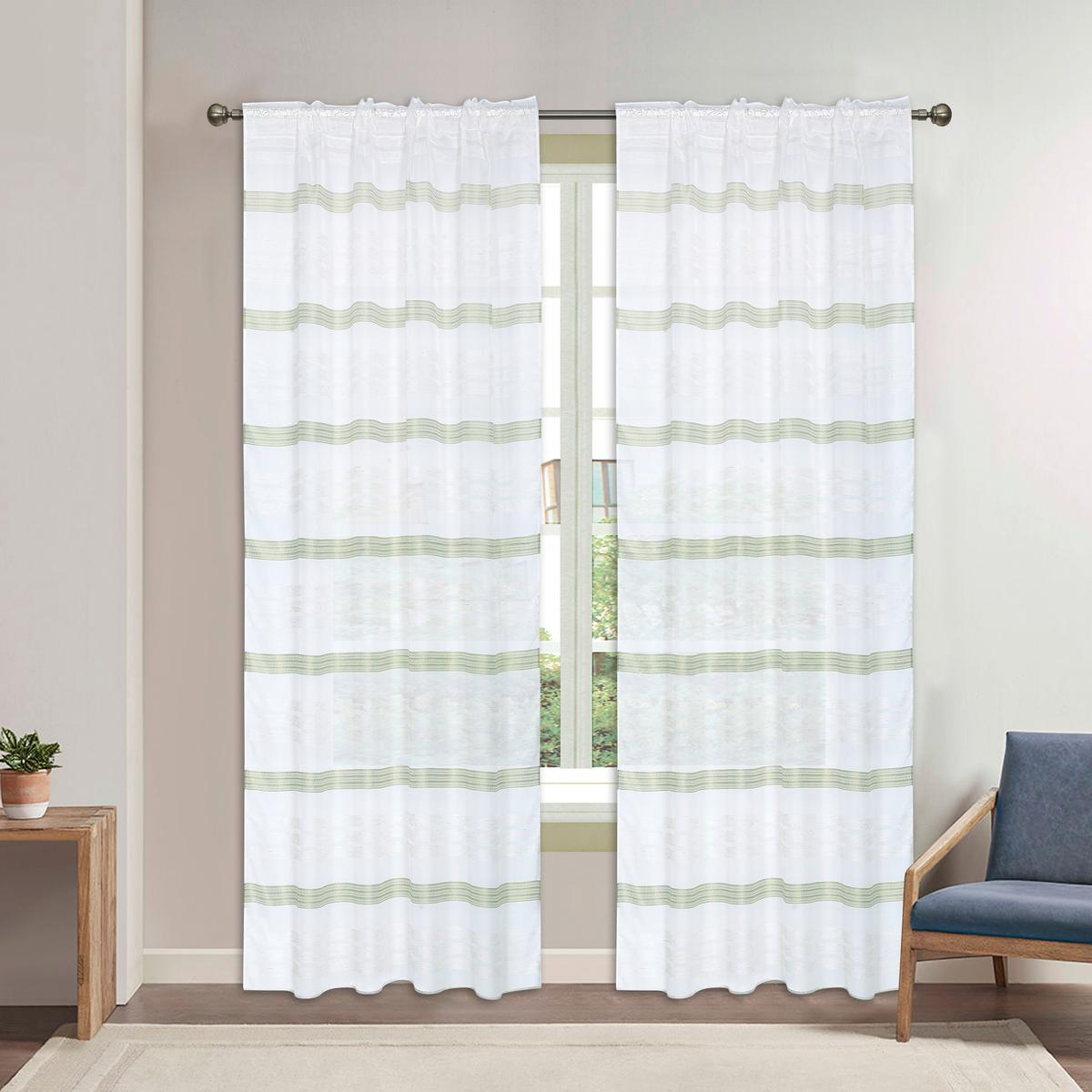 Készfüggöny Steffi Kb. 140/245cm - zöld, Modern, textil (140/245cm) - Luca Bessoni