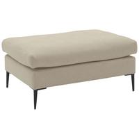 Hocker Aurora Ii - Beige/Schwarz, MODERN, Textil (100/43/69cm) - Trendmanufaktur