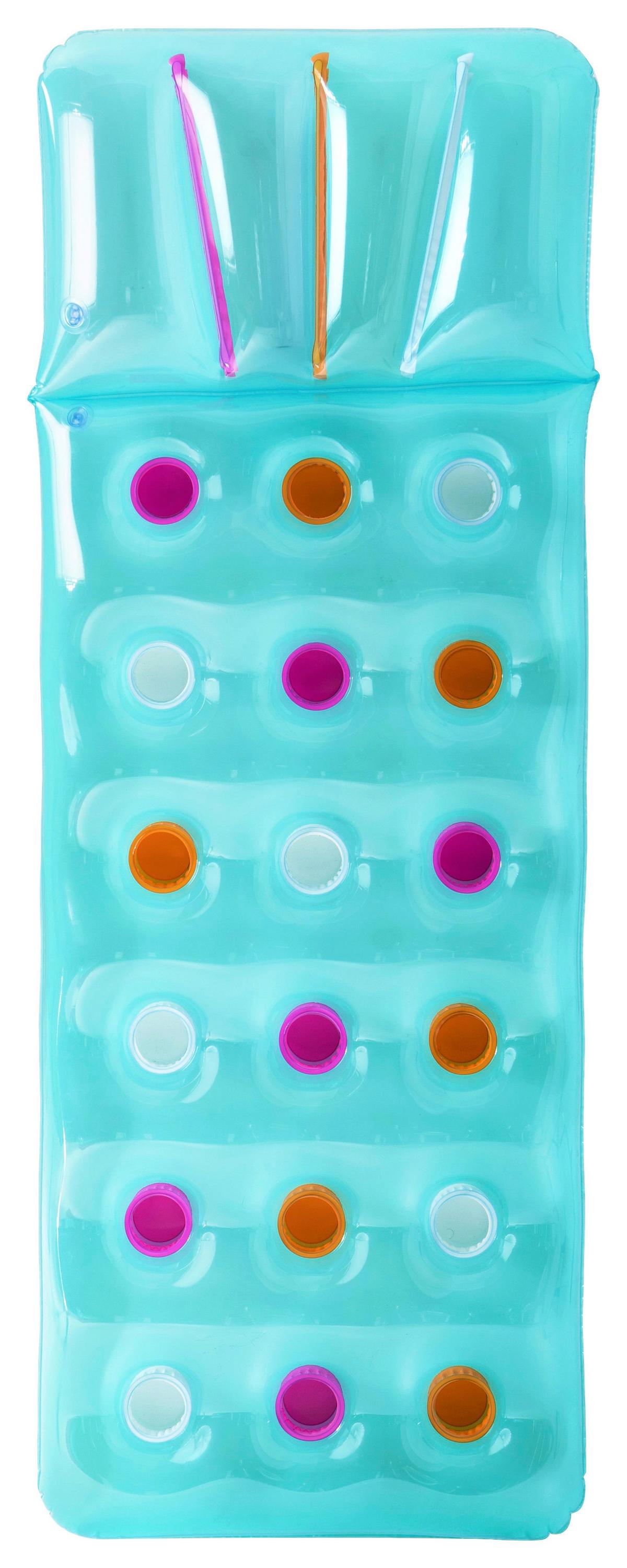 Luftmatratze Mathilda - Orange/Hellblau, KONVENTIONELL, Kunststoff (71/188cm) - Bestway