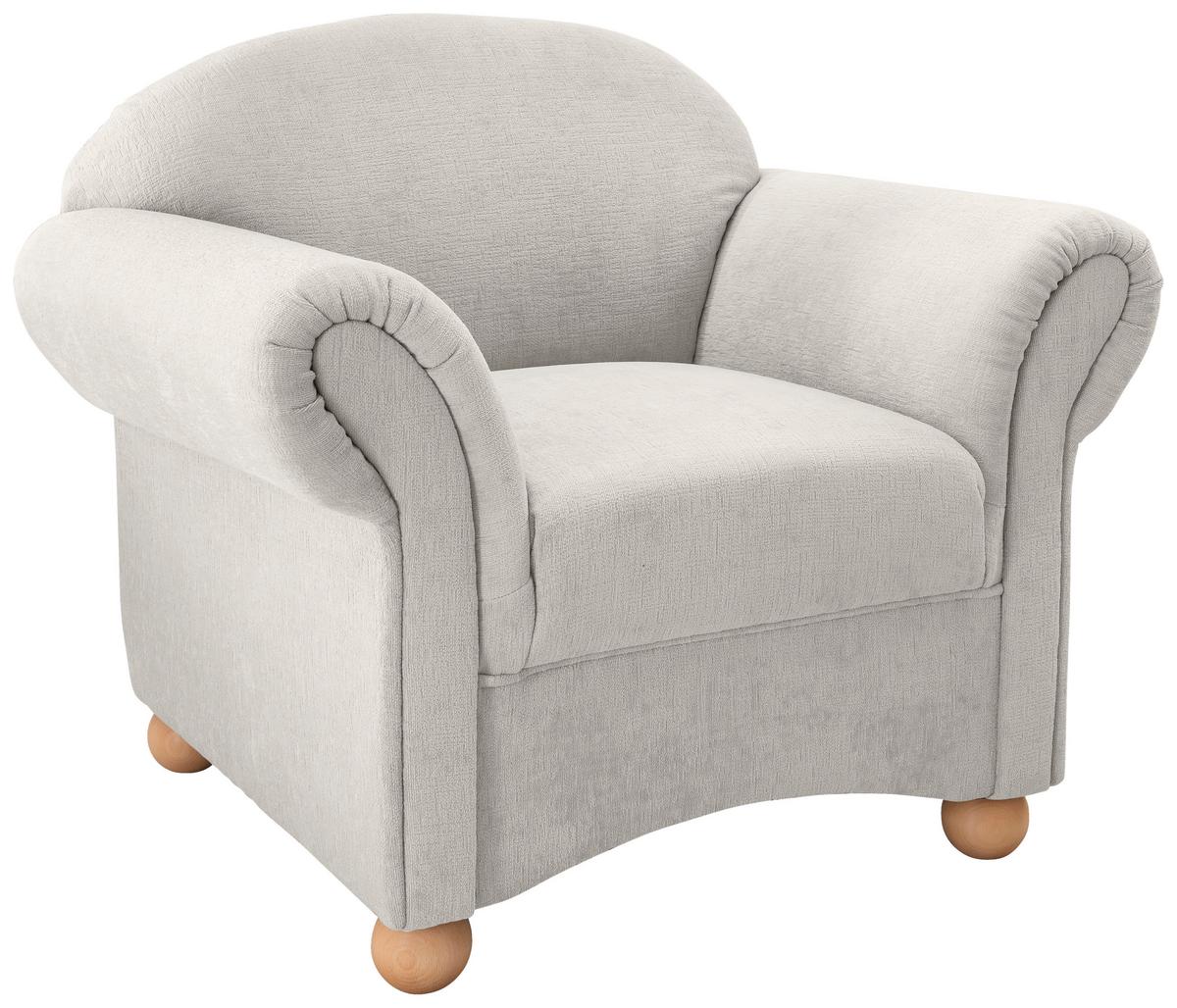 Sessel Torello Weiß B: 90cm - Wildeiche/Weiß, KONVENTIONELL, Textil (90/84/80cm) - Livetastic