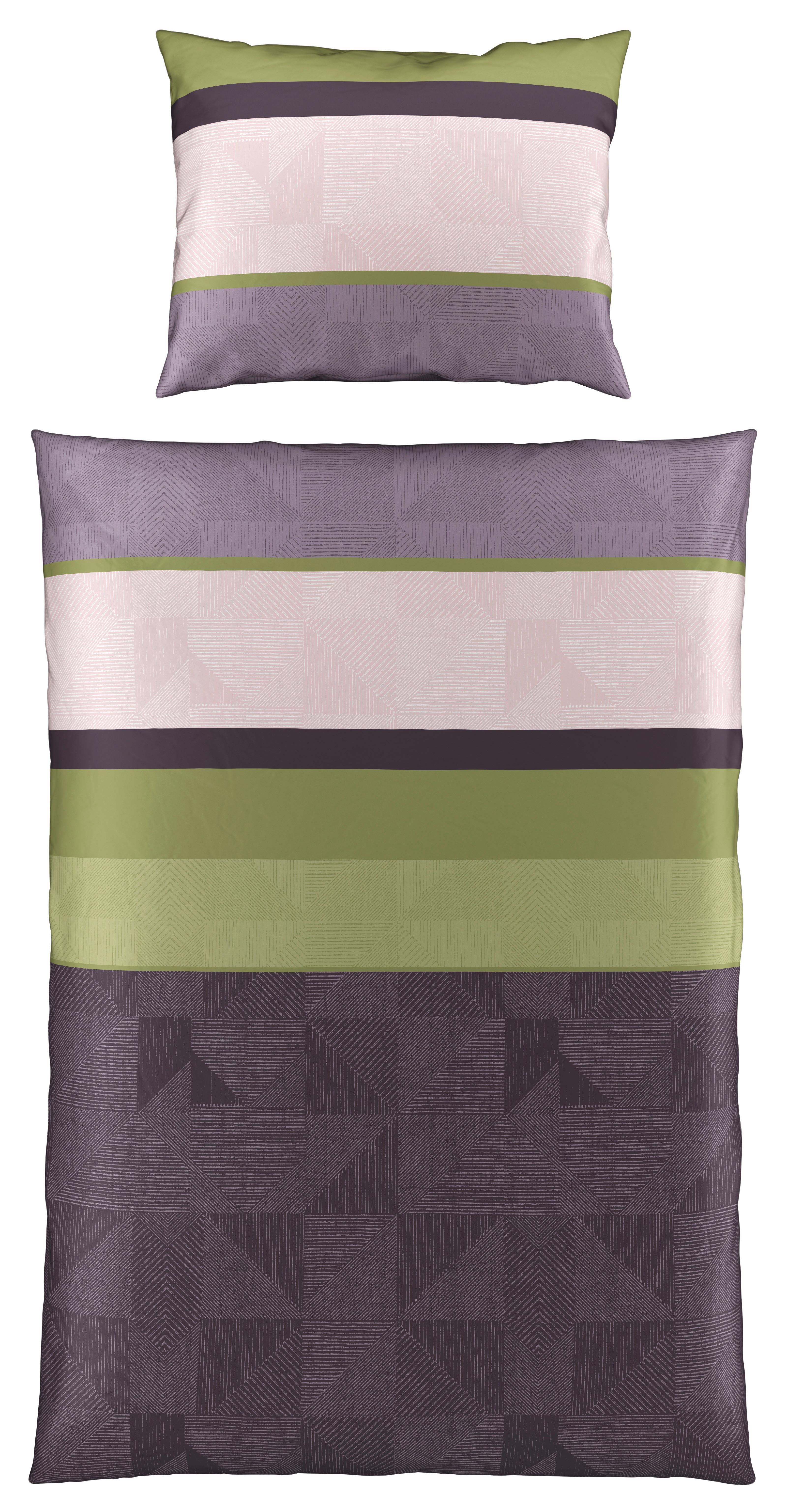 Ágyneműhuzat-garnitúra Giselle - lila/szürke, Romantik / Landhaus, textil (140/200cm) - James Wood