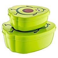 Aufbewahrungsboxen-Set Clara - Grün, KONVENTIONELL, Kunststoff - Ondega