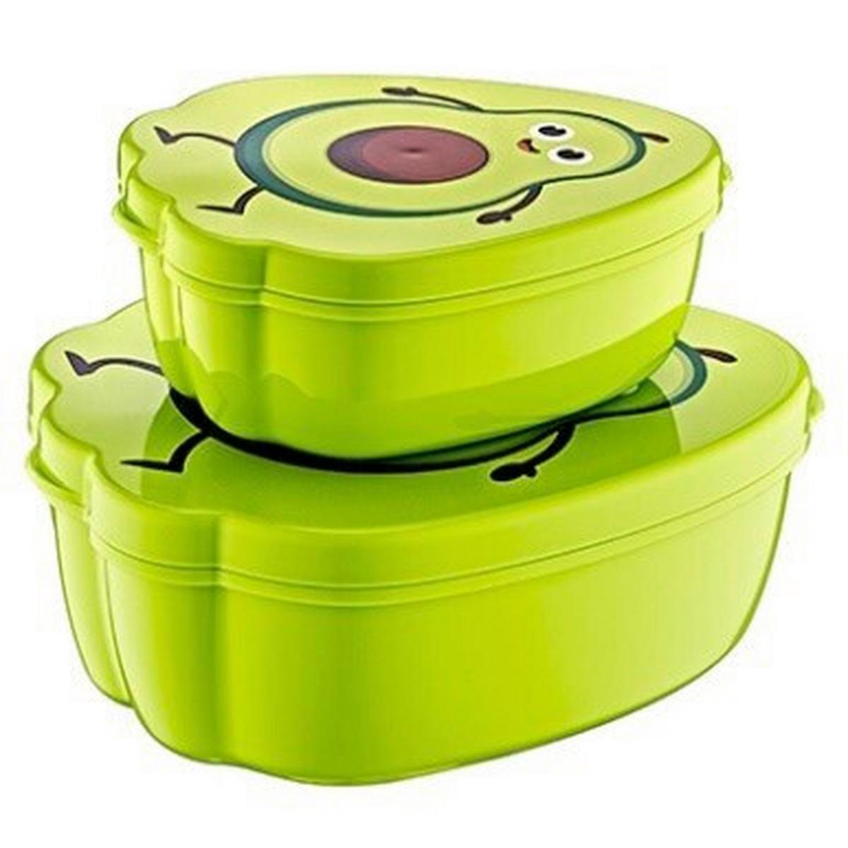 Aufbewahrungsboxen-Set Clara - Grün, KONVENTIONELL, Kunststoff - Ondega